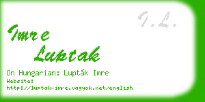 imre luptak business card